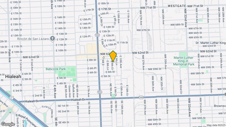 705 E 9th Ct Map and Location Details