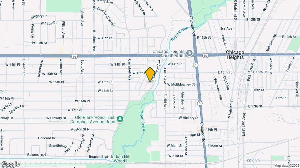 1526 Edgewood Map and Location Details