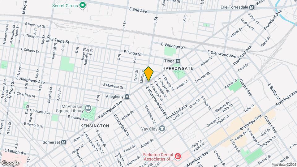 3311 Kensington Ave Map and Location Details