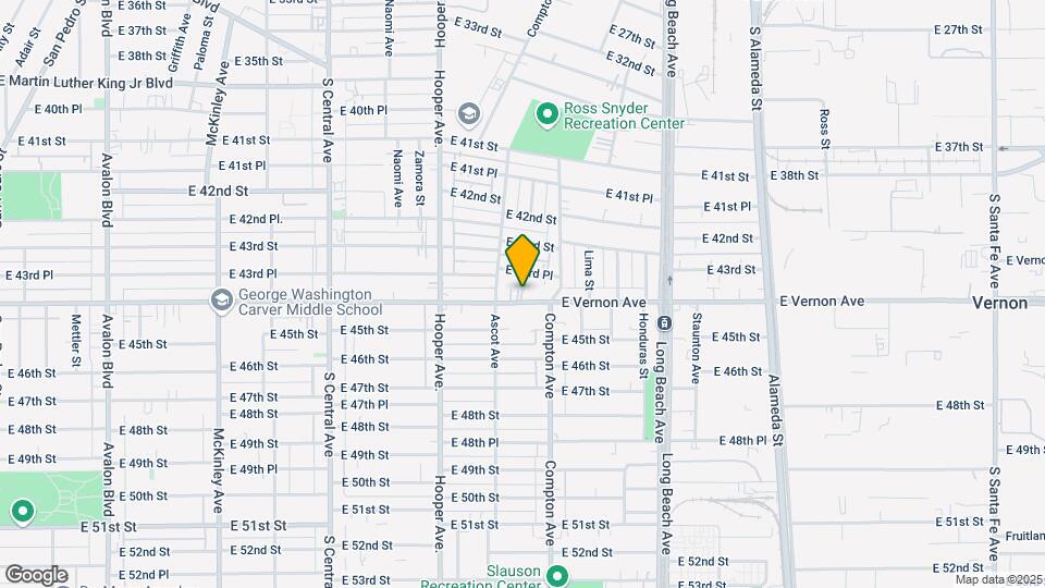 1441 E Vernon Ave Map and Location Details
