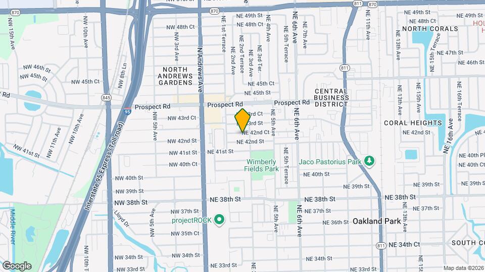 250 NE 42nd Ct Mapa y Detalles de la Ubicación