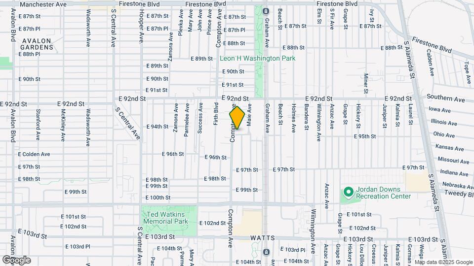 1601 E 95th St Map and Location Details
