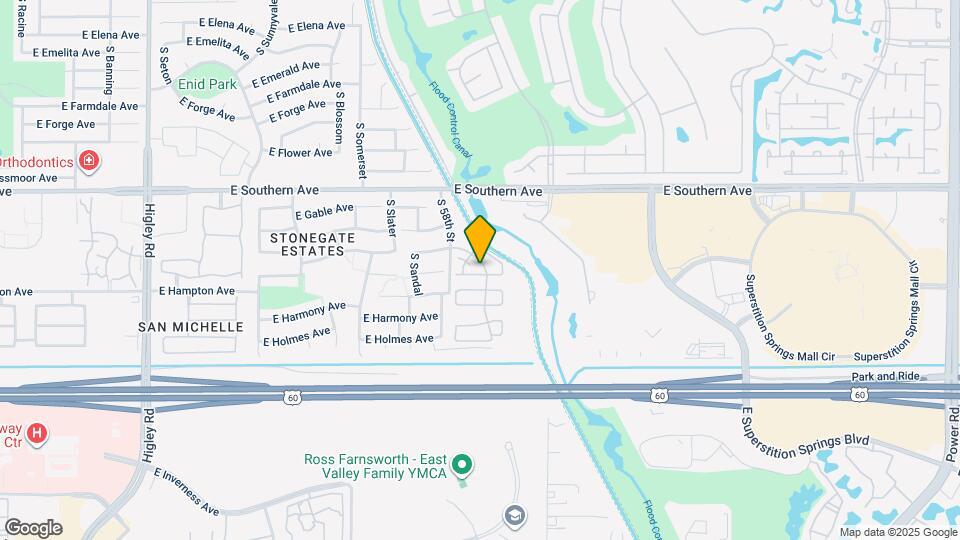 5842 E Grove Ave Map and Location Details