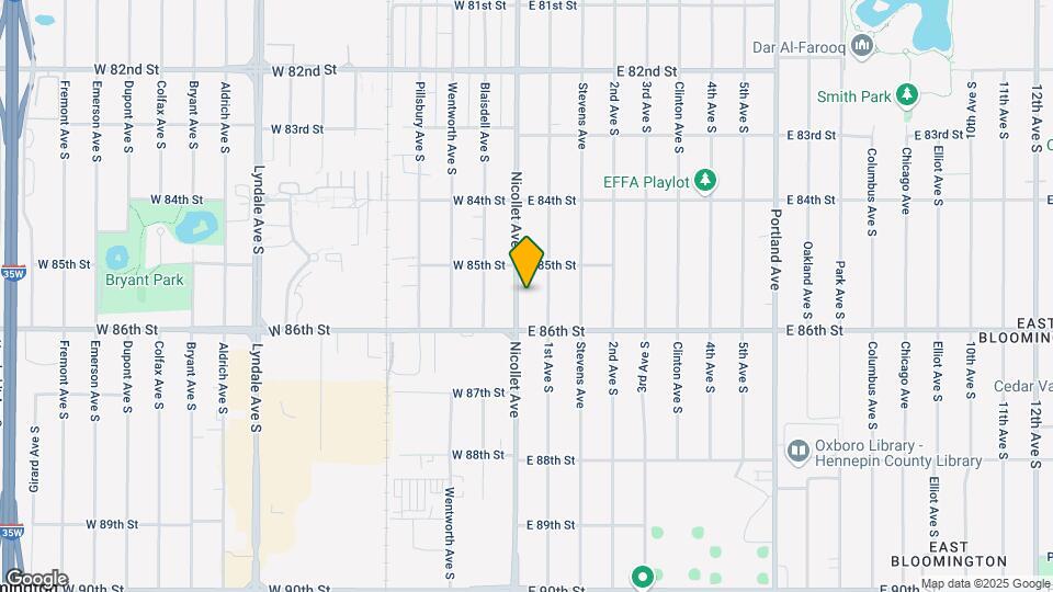 8521 Nicollet Ave Mapa y Detalles de la Ubicación