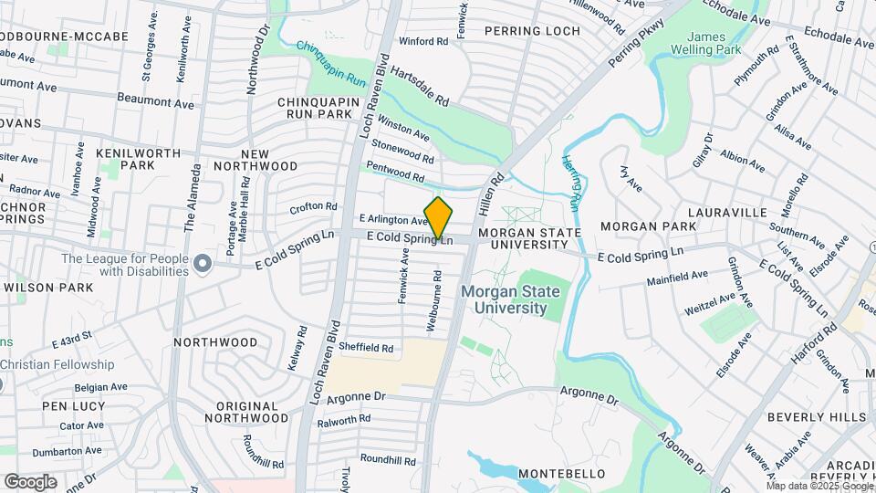 1637 E Cold Spring Ln Mapa y Detalles de la Ubicación