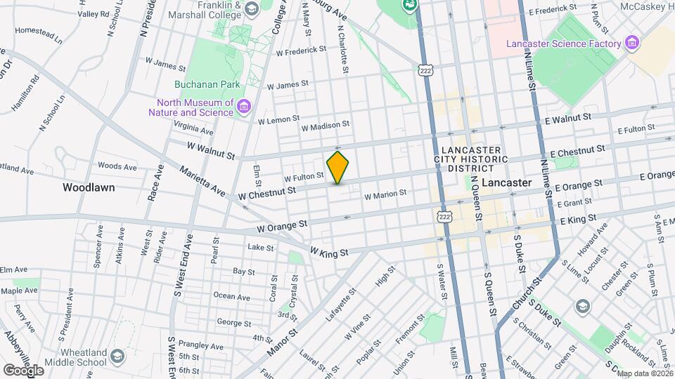 436 W Chestnut St, Unit Apt. 1 Map and Location Details