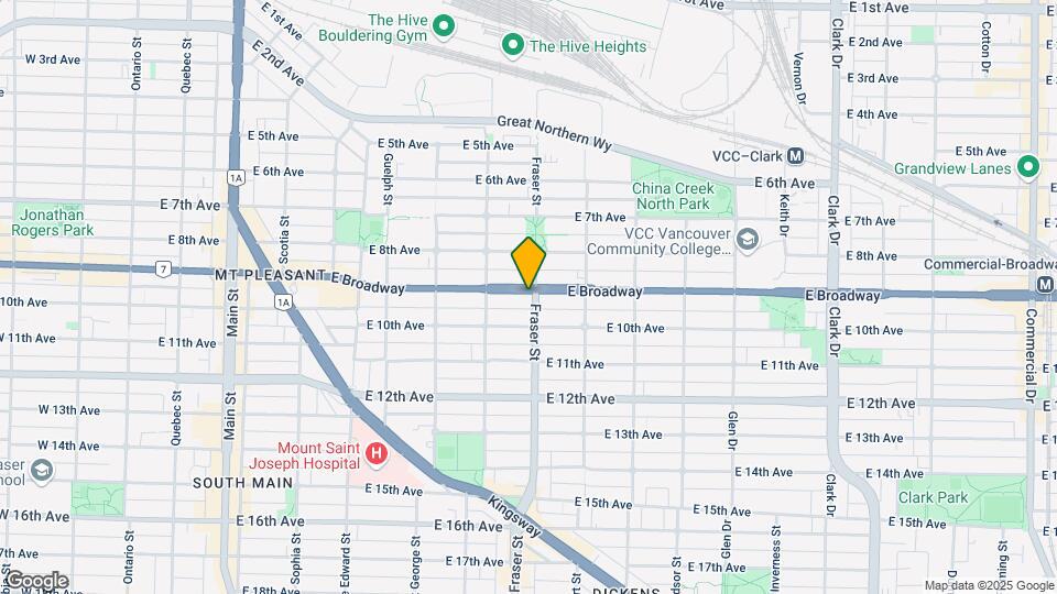 670 Broadway E Map and Location Details