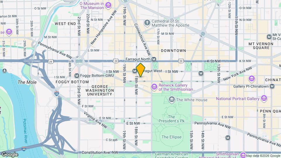 1729 H St NW Mapa y Detalles de la Ubicación