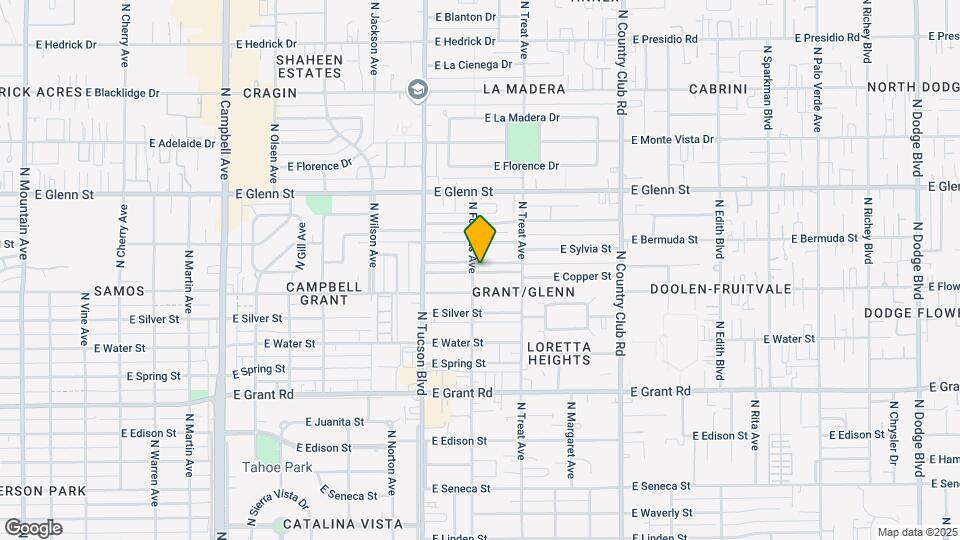 2632 N Forgeus Ave Map and Location Details