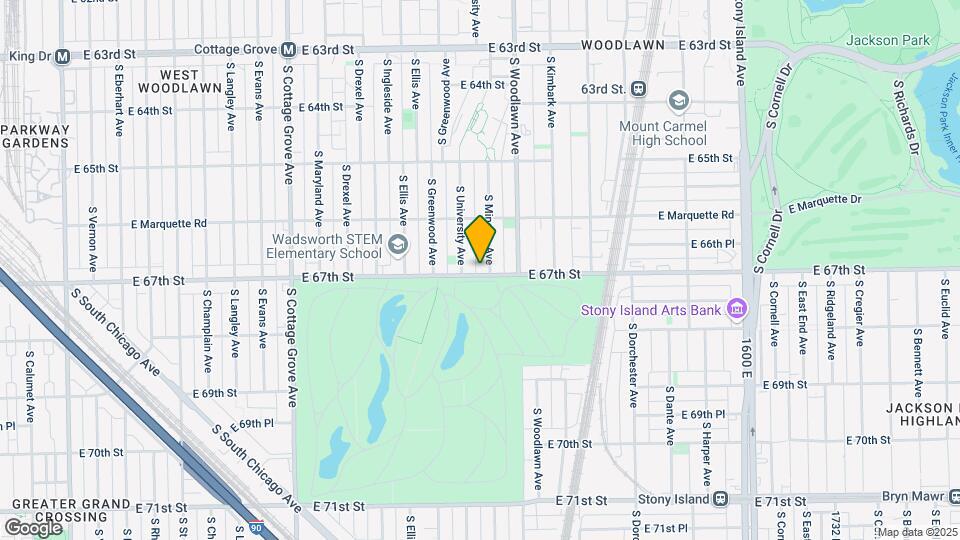 1118 E 67th St Map and Location Details