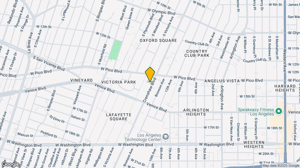 1341 Crenshaw Blvd Map and Location Details