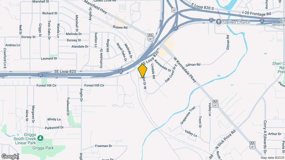 6800 Oak Crest Dr W Map and Location Details