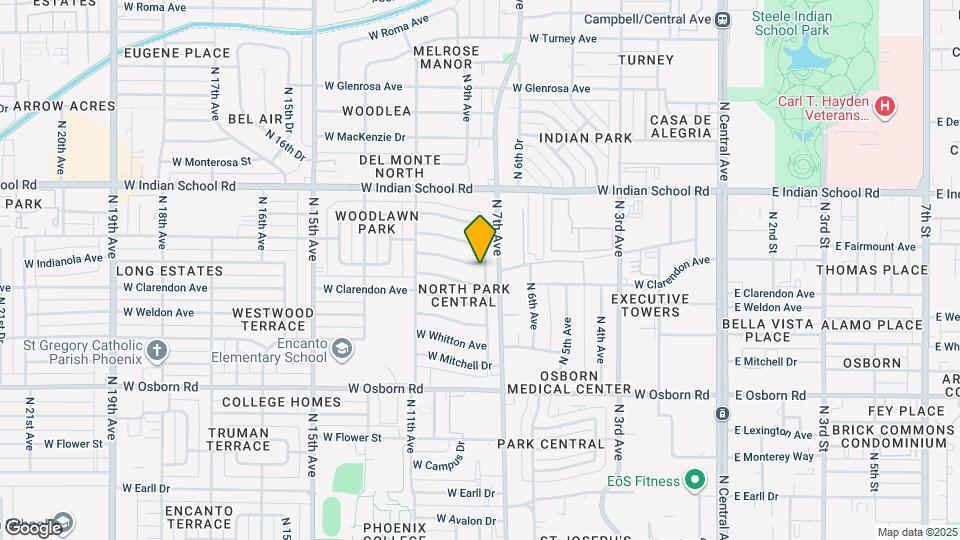 3832 N 8th Ave Map and Location Details