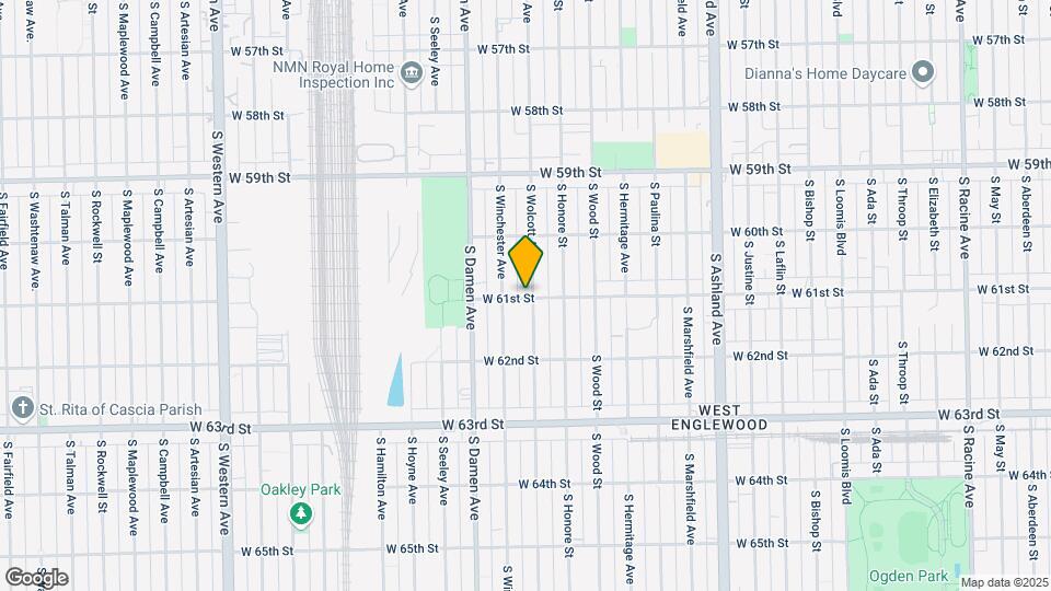 6058 S Wolcott Ave Map and Location Details
