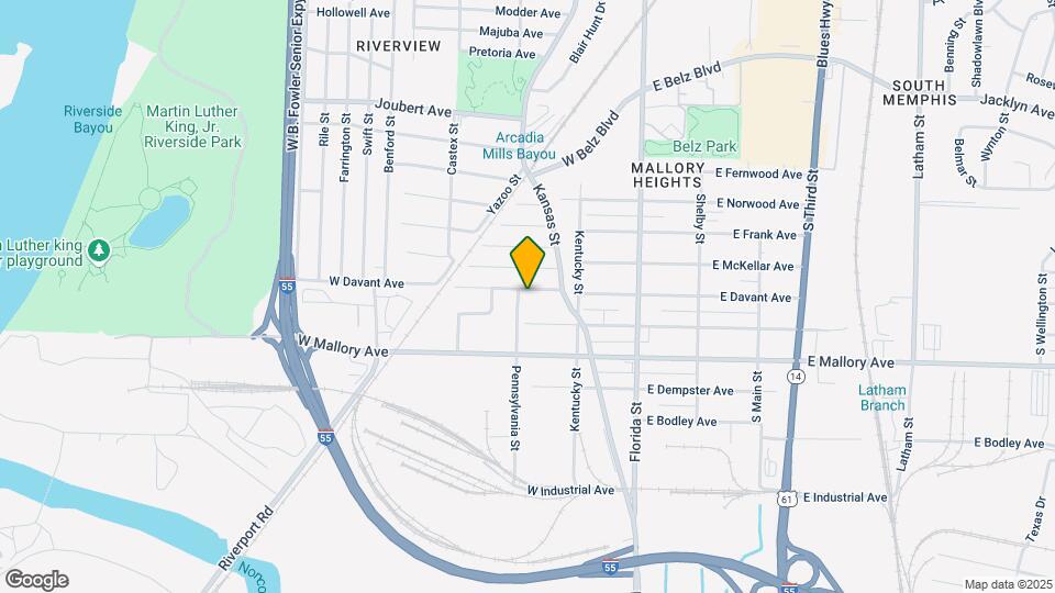 129 W Davant Ave Map and Location Details