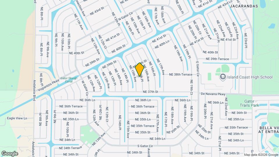 3730 NE 15th Pl Map and Location Details