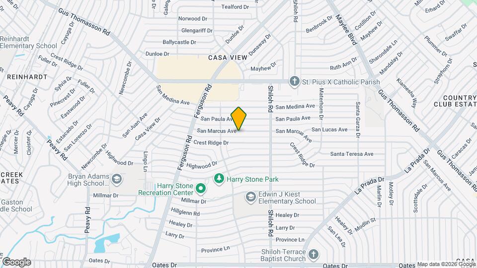 2600 San Marcus Ave Map and Location Details