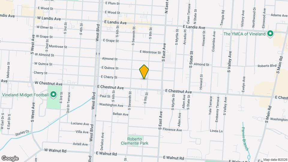 733 E Cherry St Map and Location Details