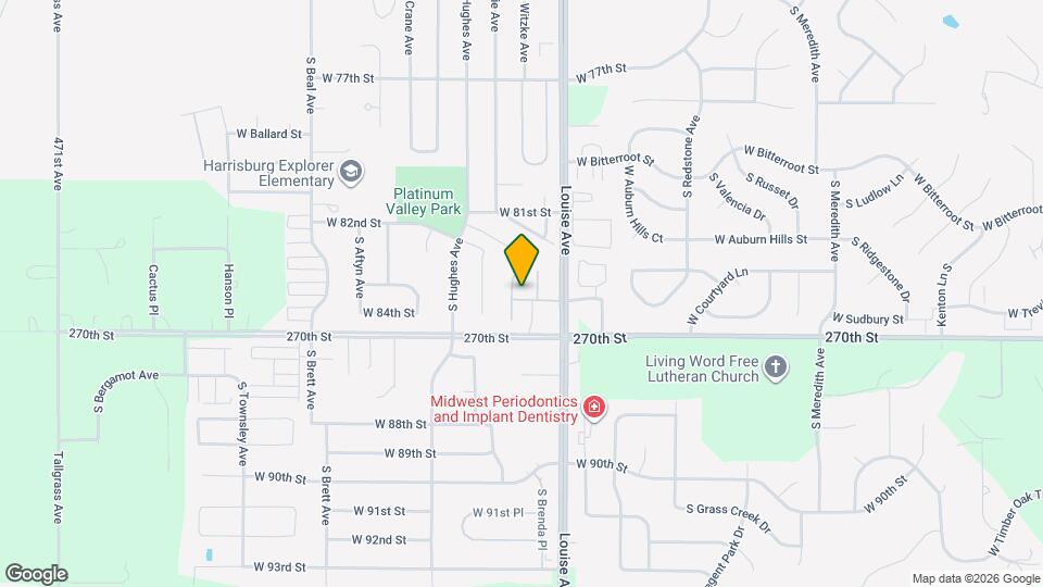 3436 W 84th Pl Map and Location Details