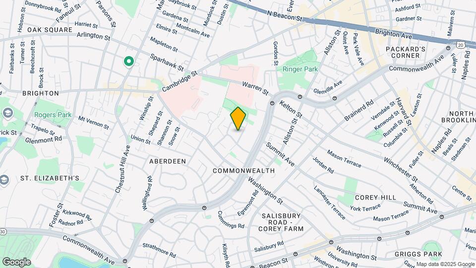 Commonwealth Apartments Mapa y Detalles de la Ubicación