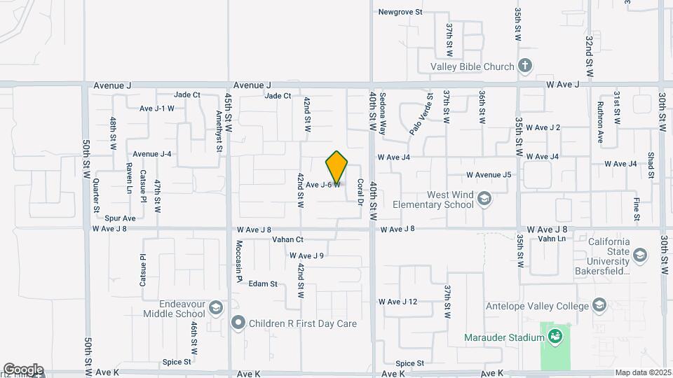 4066 W Ave J-6 Mapa y Detalles de la Ubicación
