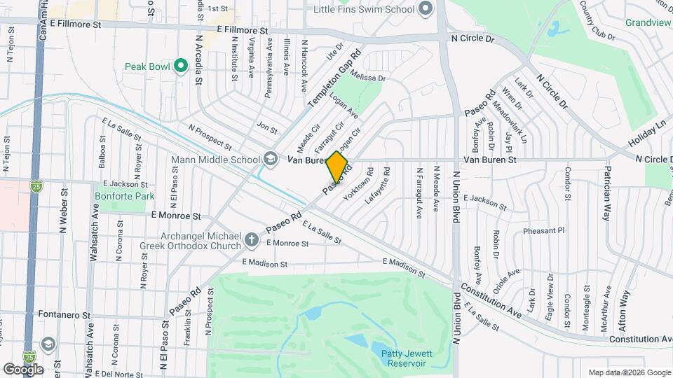 2443 Paseo Rd Mapa y Detalles de la Ubicación