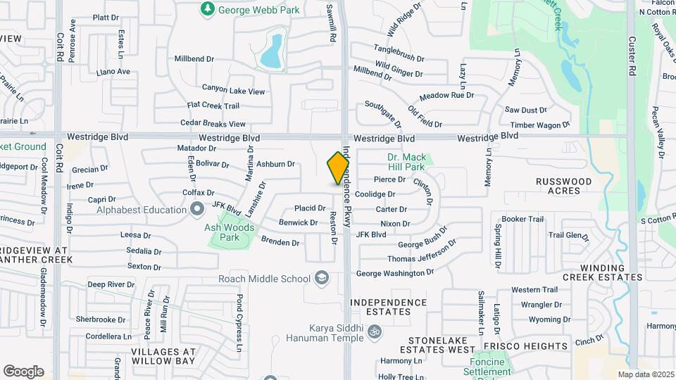 10004 Coolidge Dr Map and Location Details