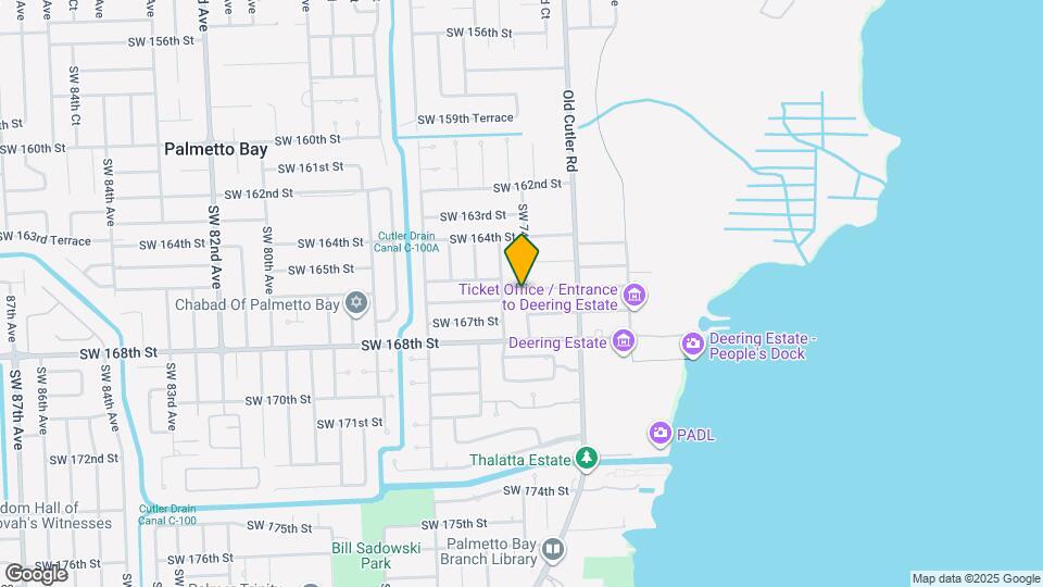 7400 SW 166th St Map and Location Details