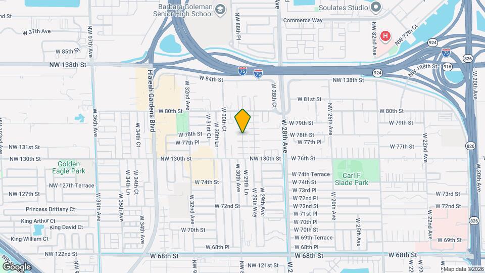 7797 W 29th Ln Map and Location Details
