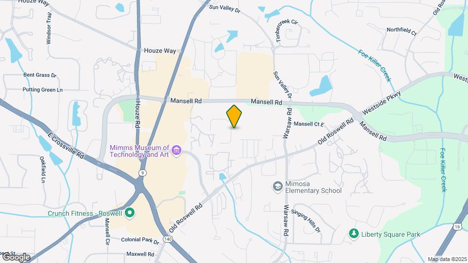 113-121 Roswell Commons Way Map and Location Details