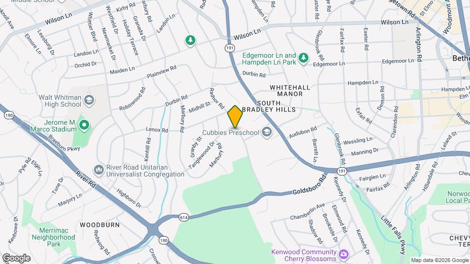 5700 Tanglewood Dr Map and Location Details