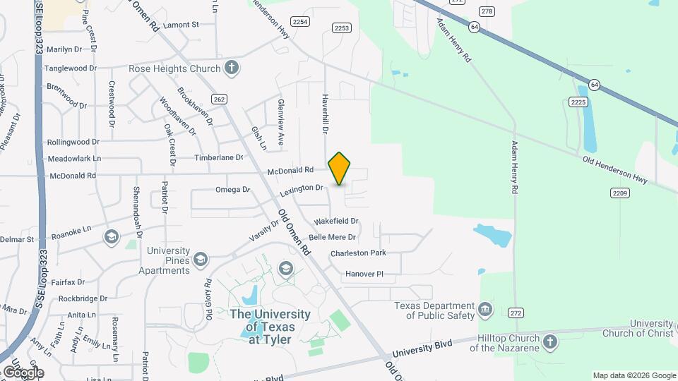 2527 Westminster Dr Map and Location Details