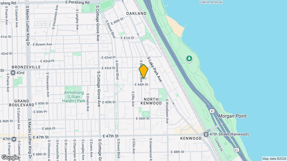 4345 S Berkeley Ave, Unit Garden Map and Location Details