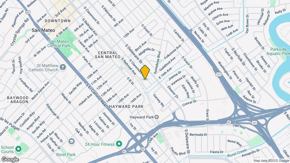 1512 S Claremont St Map and Location Details