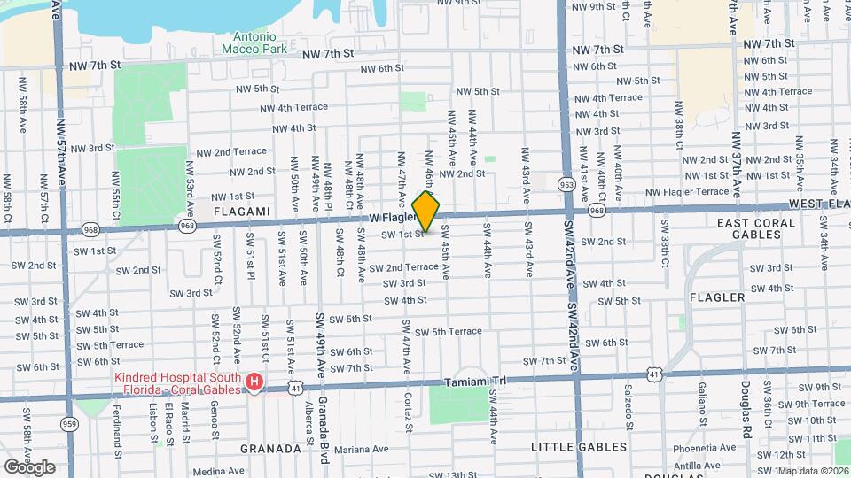 4538 SW 1st St Map and Location Details