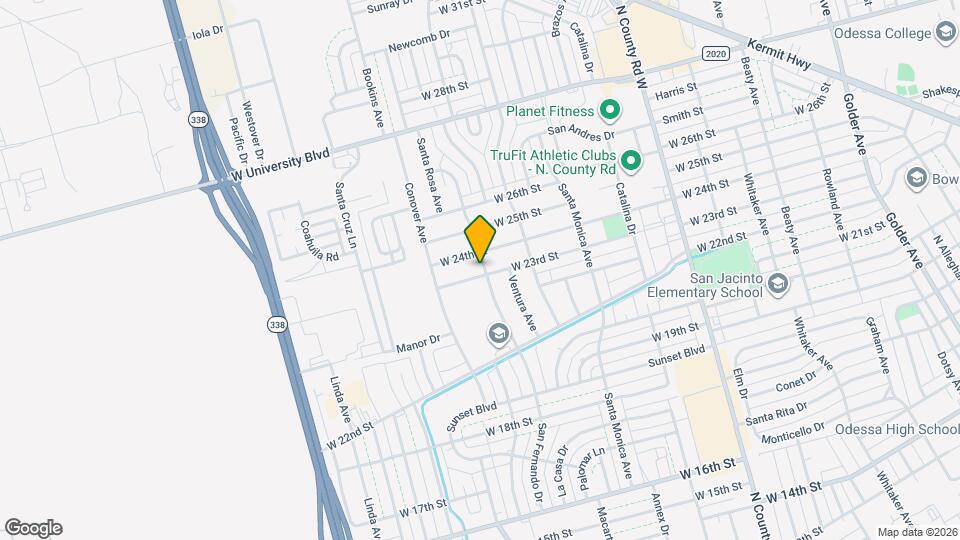 1800 W 23rd St Map and Location Details