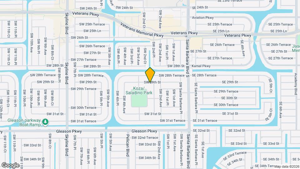 222 SW 29th St Map and Location Details