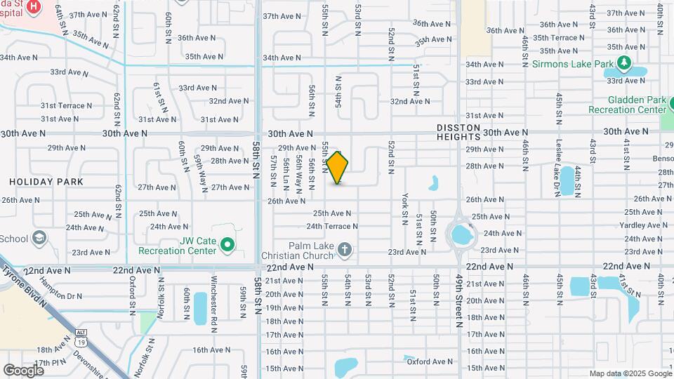 5398 27th Ave N Map and Location Details