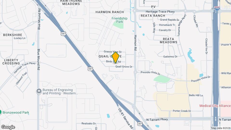 1641 Quail Grove Dr Map and Location Details