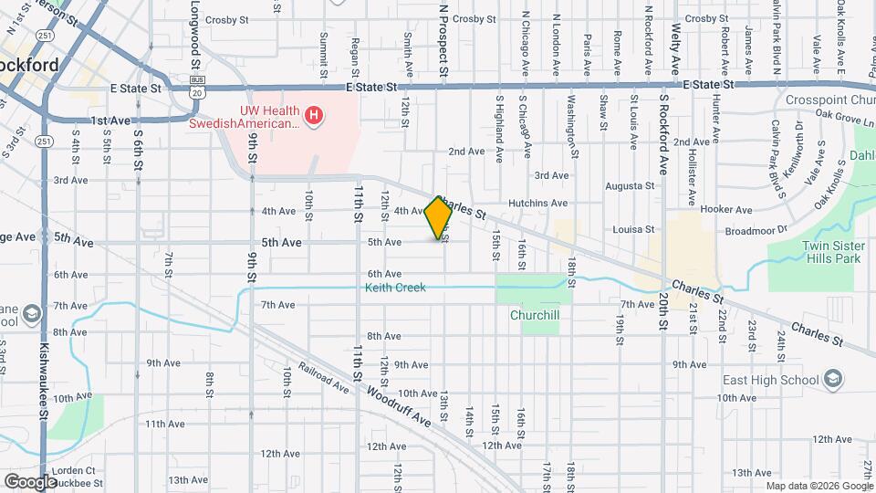 1657 5th Ave Map and Location Details