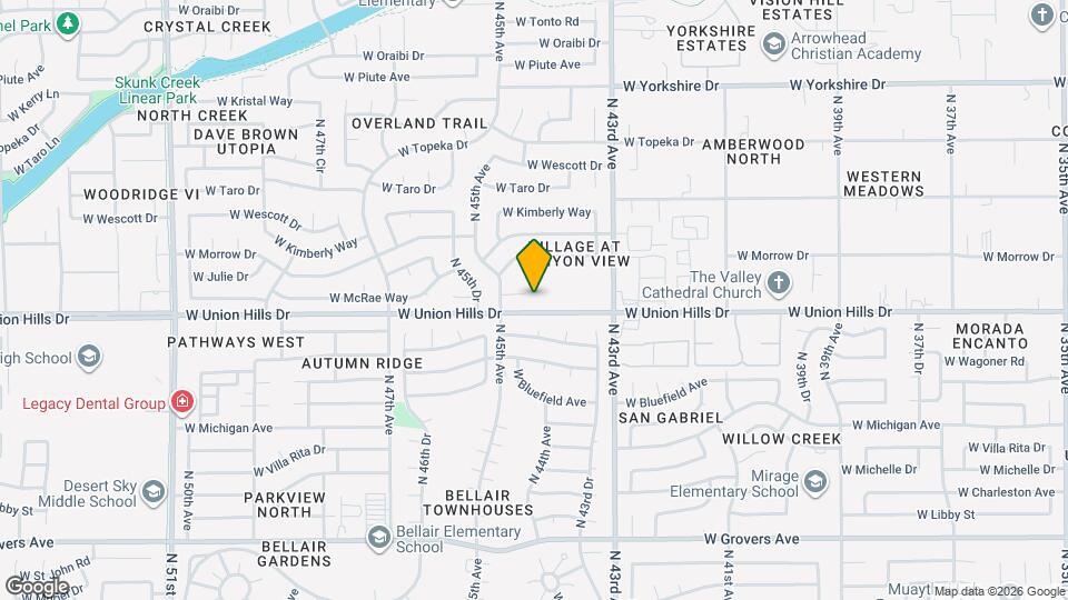 4401 W McRae Way Map and Location Details