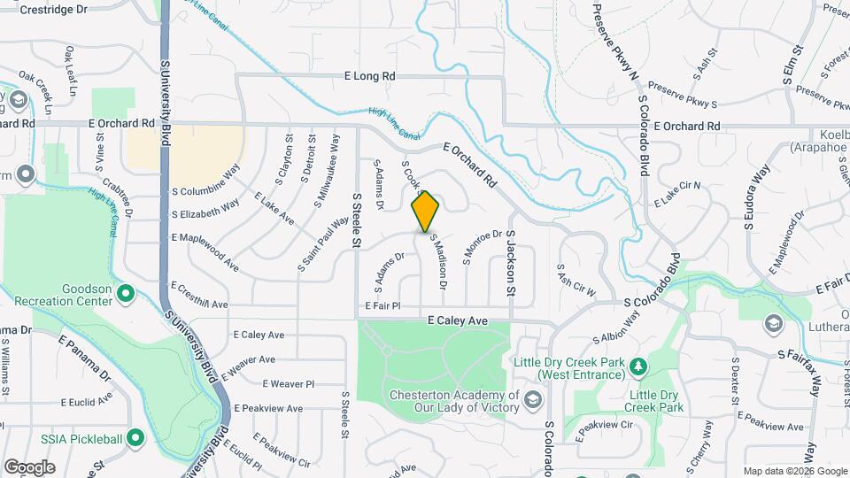 6123 S Madison Dr Map and Location Details