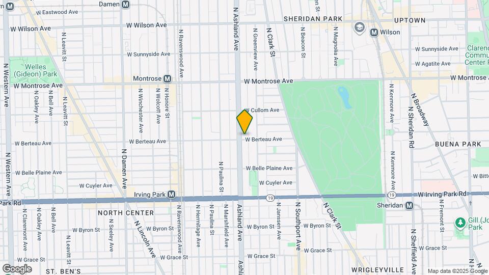 1524 W Berteau Ave Map and Location Details