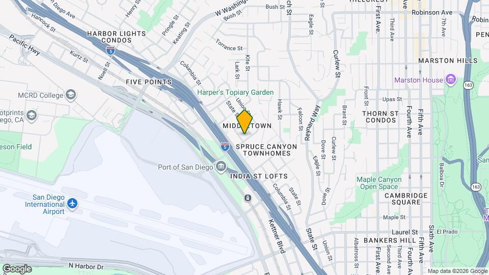 1330-1334 Sassafras St Map and Location Details
