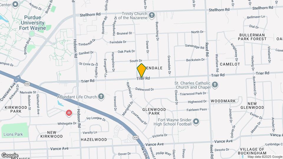 3725 Chancellor Dr Map and Location Details