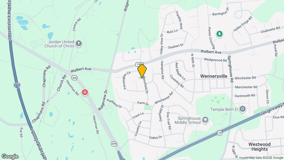 1528 Wethersfield Dr Map and Location Details