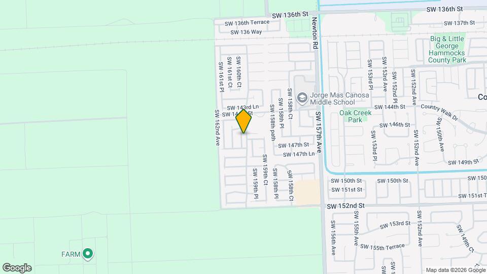 14571 SW 160th Ct Map and Location Details
