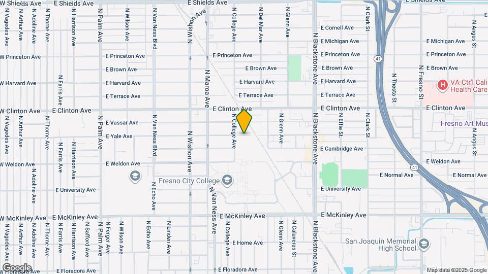 1138 E Yale Ave Map and Location Details