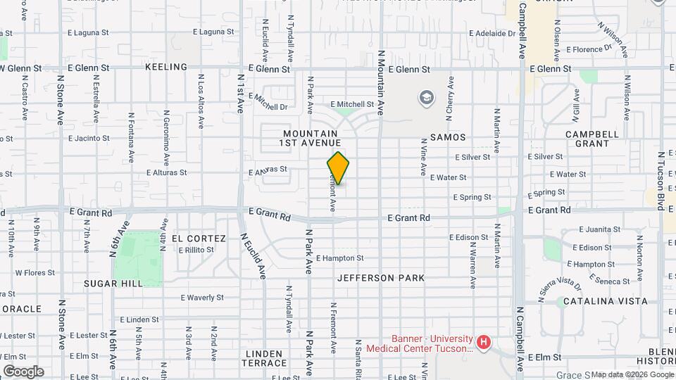 1130 E Winnie Pl Mapa y Detalles de la Ubicación