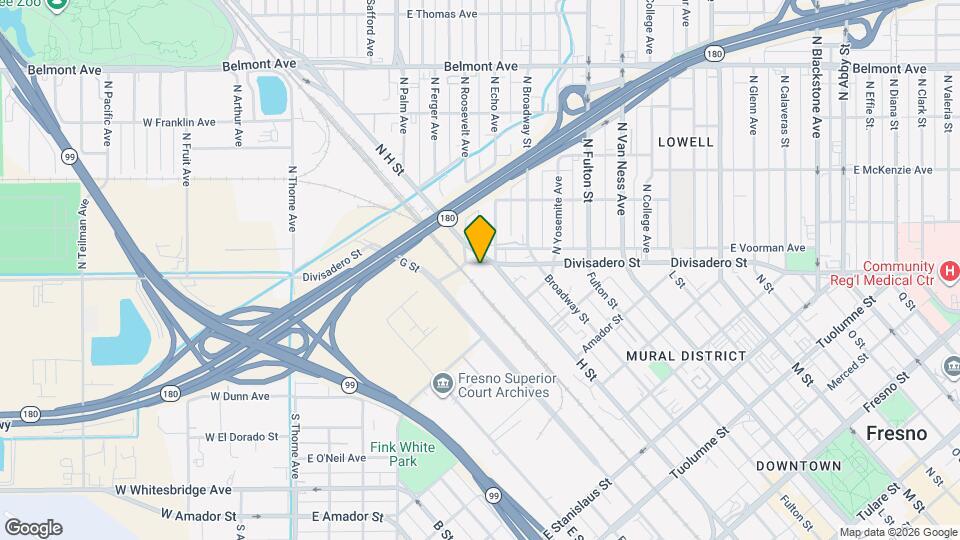 510 E Divisadero St Mapa y Detalles de la Ubicación
